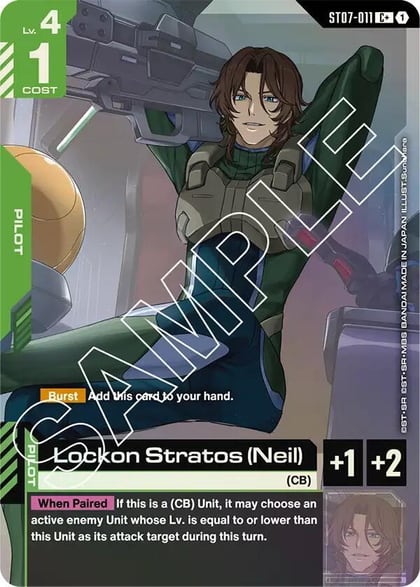Lockon Stratos (Neil) (C+), Starter Deck 07: Celestial Drive ST07-011