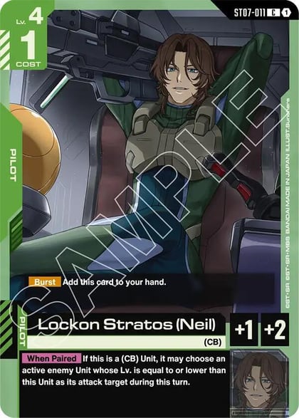 Lockon Stratos (Neil), Starter Deck 07: Celestial Drive ST07-011