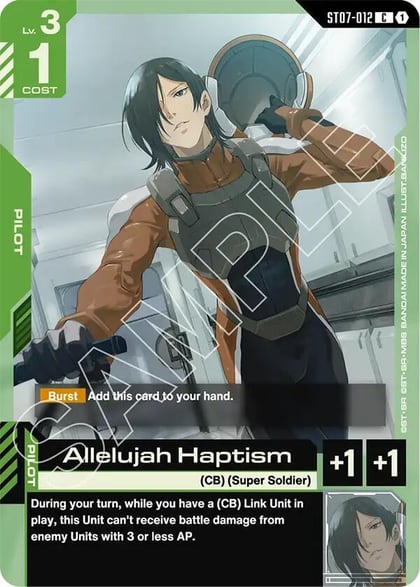 Allelujah Haptism, Starter Deck 07: Celestial Drive ST07-012