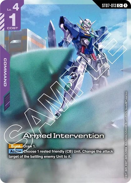 Armed Intervention (C+), Starter Deck 07: Celestial Drive ST07-013