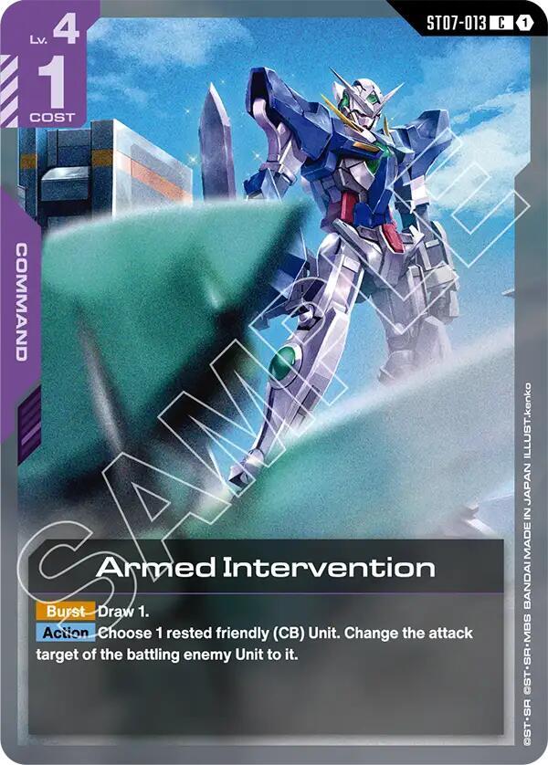 Armed Intervention, Starter Deck 07: Celestial Drive ST07-013