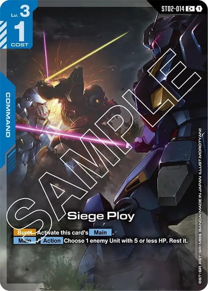 Siege Ploy (C+), Starter Deck 08: Flash of Radiance ST02-014