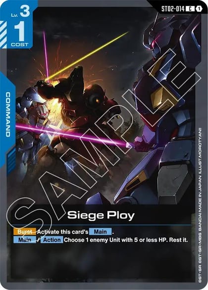 Siege Ploy, Starter Deck 08: Flash of Radiance ST02-014
