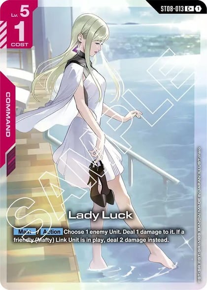 Lady Luck (C+), Starter Deck 08: Flash of Radiance ST08-013
