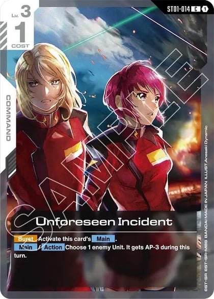 Unforeseen Incident, Starter Deck 09: Destiny Ignition ST01-014