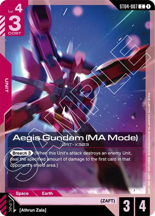 Aegis Gundam (MA Mode), Starter Deck 09: Destiny Ignition ST04-007