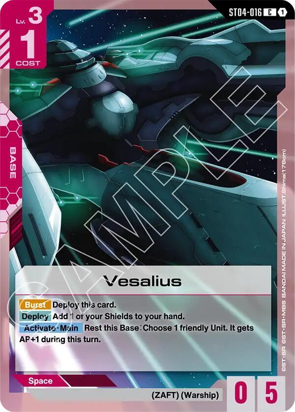 Vesalius, Starter Deck 09: Destiny Ignition ST04-016