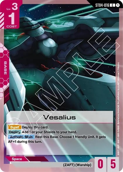 Vesalius, Starter Deck 09: Destiny Ignition ST04-016
