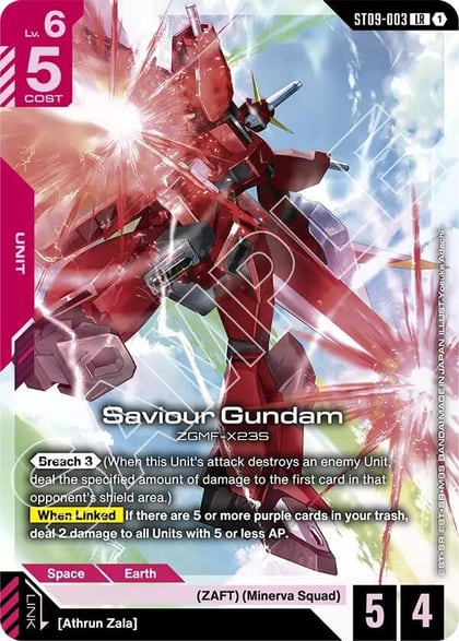 Saviour Gundam, Starter Deck 09: Destiny Ignition ST09-003