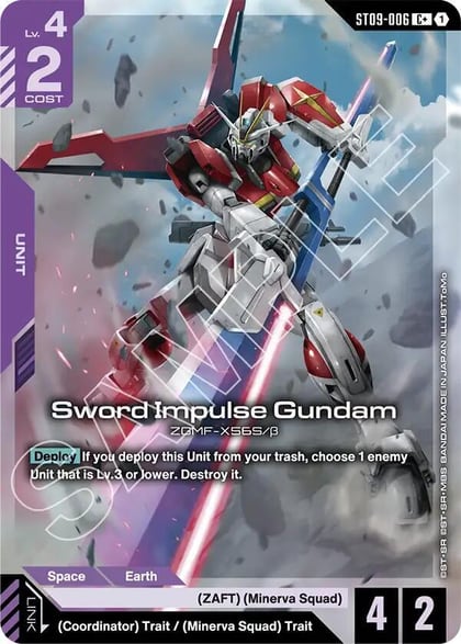 Sword Impulse Gundam (C+), Starter Deck 09: Destiny Ignition ST09-006