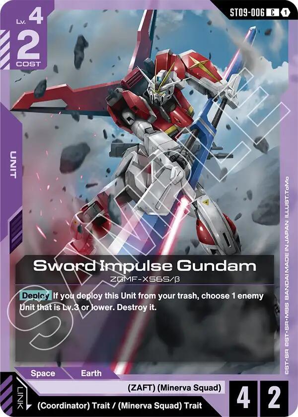 Sword Impulse Gundam, Starter Deck 09: Destiny Ignition ST09-006