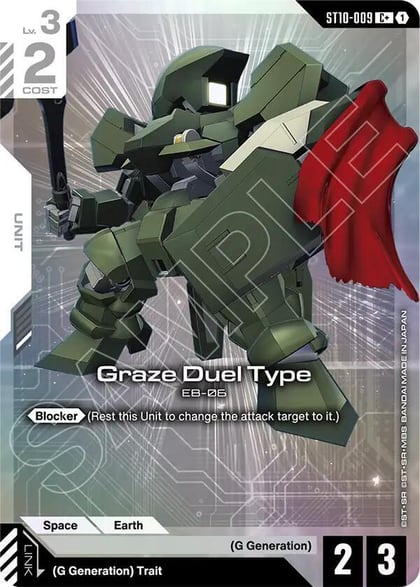 Graze Duel Type (C+), Starter Deck 10: Generation Pulse ST10-009