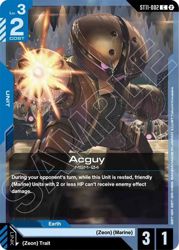 Acguy, Starter Deck 11: Aquatic Assault ST11-002
