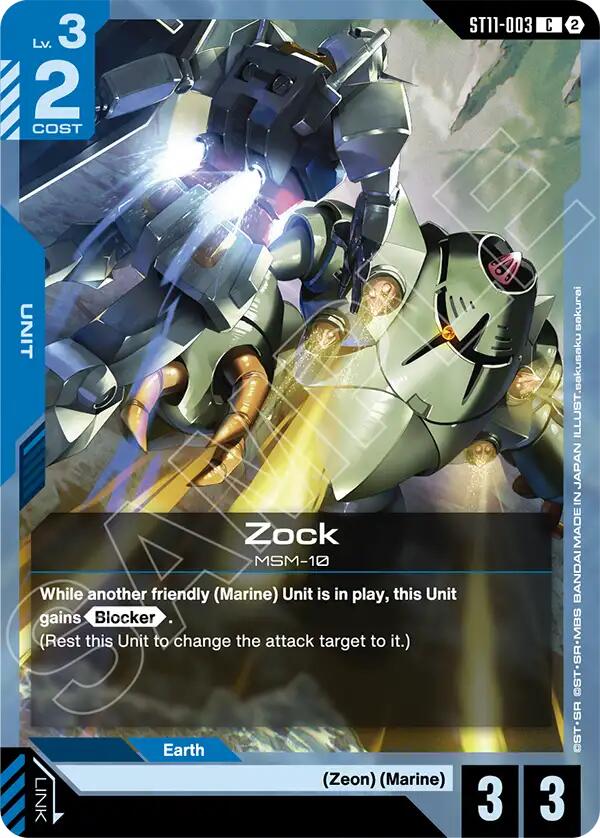 Zock, Starter Deck 11: Aquatic Assault ST11-003