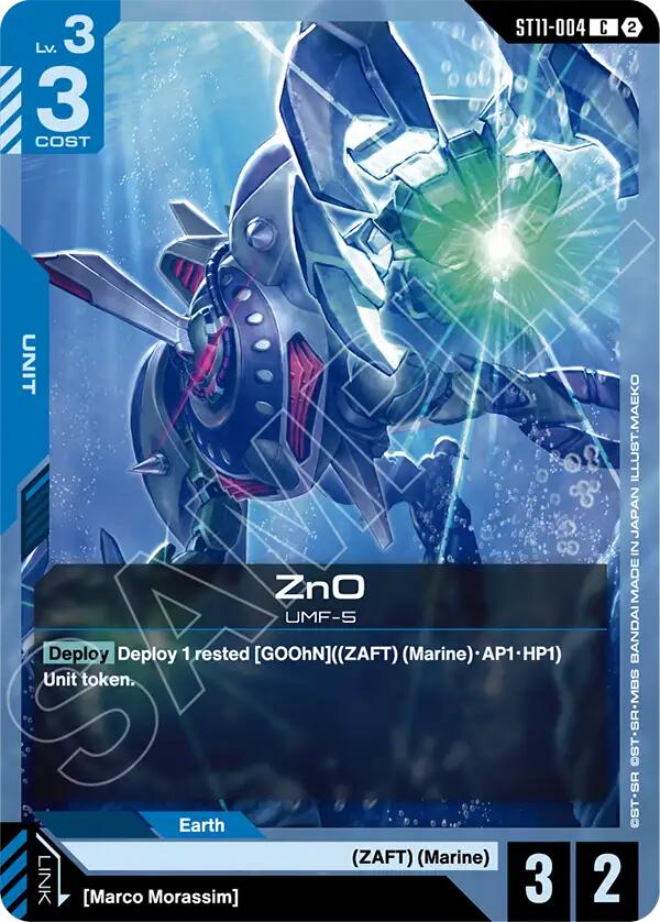 ZnO, Starter Deck 11: Aquatic Assault ST11-004