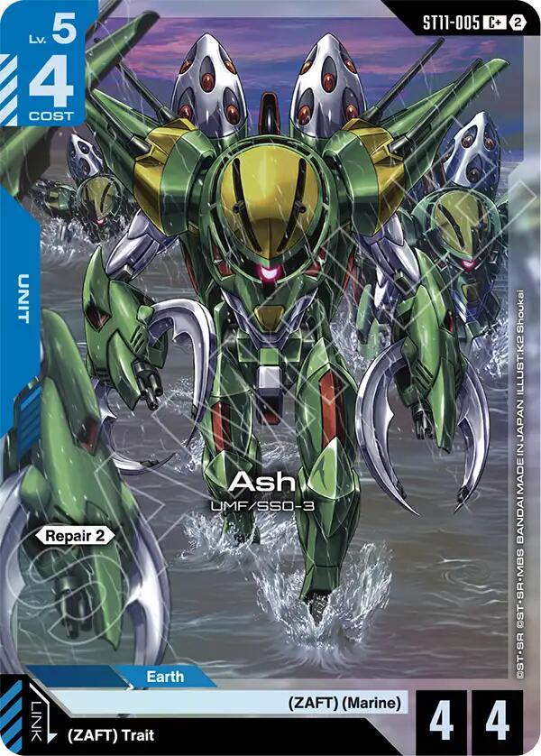 Ash (C+), Starter Deck 11: Aquatic Assault ST11-005