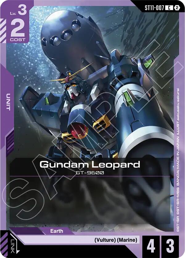 Gundam Leopard, Starter Deck 11: Aquatic Assault ST11-007