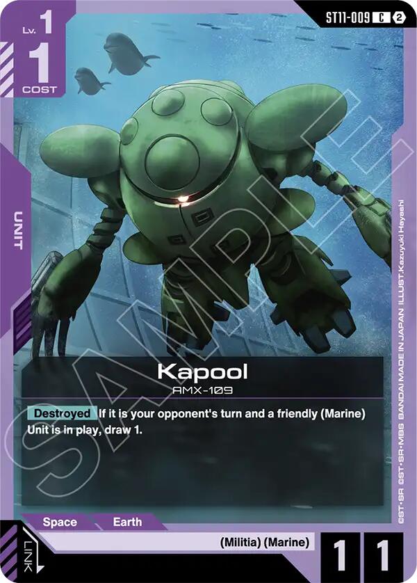 Kapool, Starter Deck 11: Aquatic Assault ST11-009