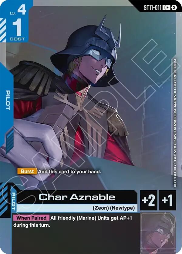 Char Aznable (C+), Starter Deck 11: Aquatic Assault ST11-011
