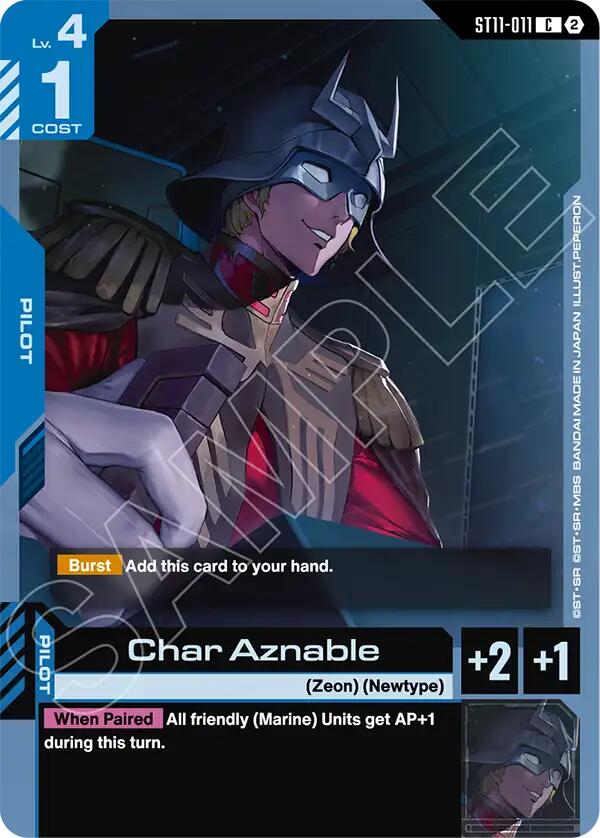 Char Aznable, Starter Deck 11: Aquatic Assault ST11-011
