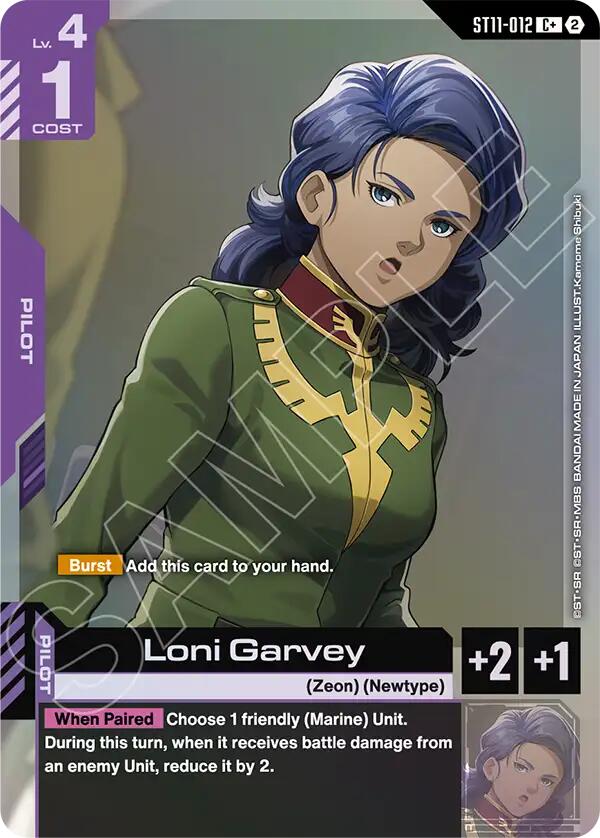 Loni Garvey (C+), Starter Deck 11: Aquatic Assault ST11-012