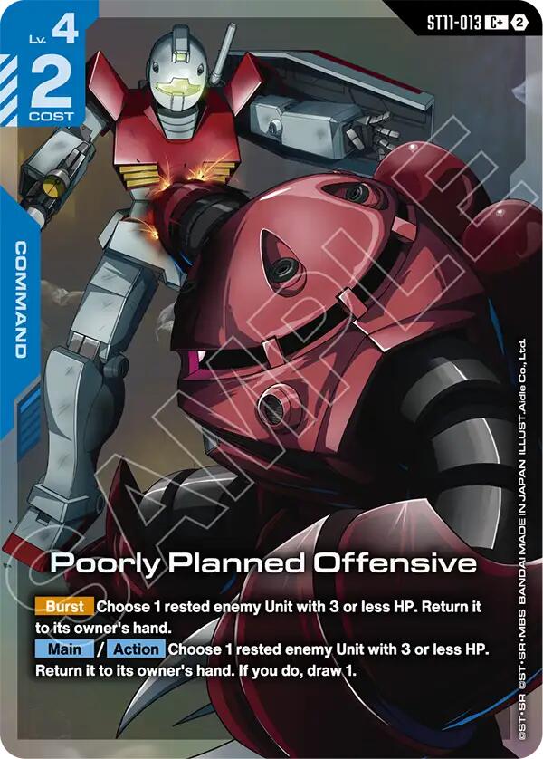 Poorly Planned Offensive (C+), Starter Deck 11: Aquatic Assault ST11-013