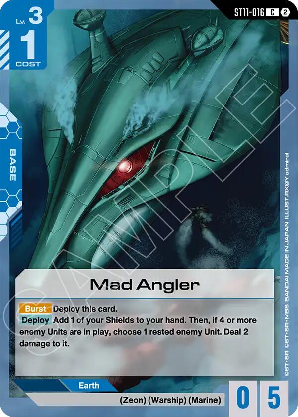 Mad Angler, Starter Deck 11: Aquatic Assault ST11-016