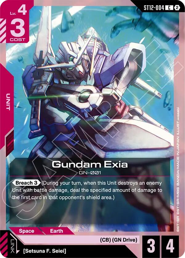 Gundam Exia, Starter Deck 12: Raging Onslaught ST12-004