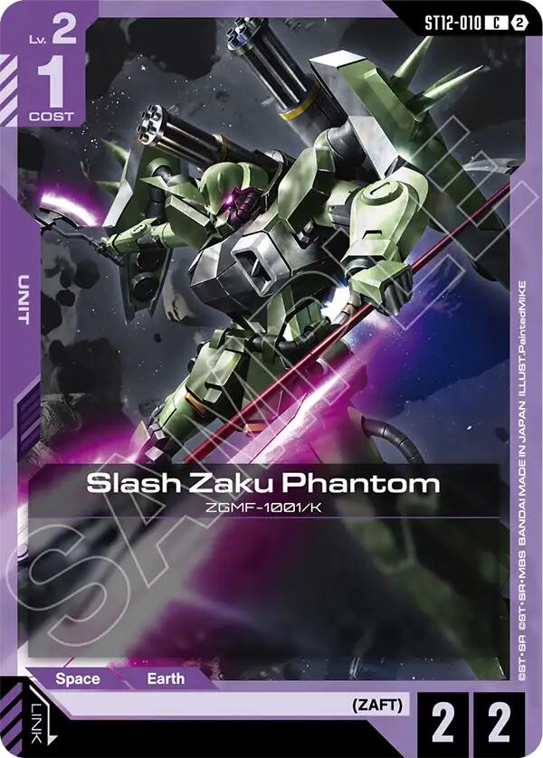 Slash Zaku Phantom, Starter Deck 12: Raging Onslaught ST12-010