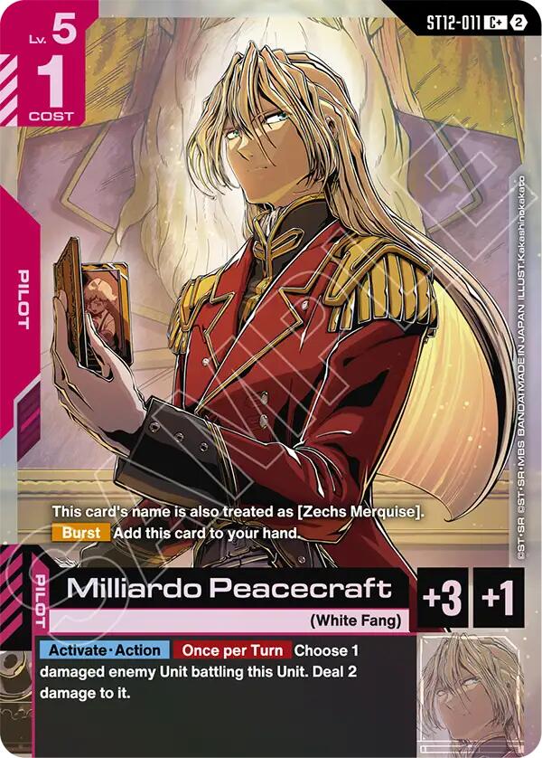Milliardo Peacecraft (C+), Starter Deck 12: Raging Onslaught ST12-011