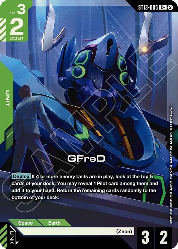 GFreD (C+), Starter Deck 13: Silent Barrage ST13-005