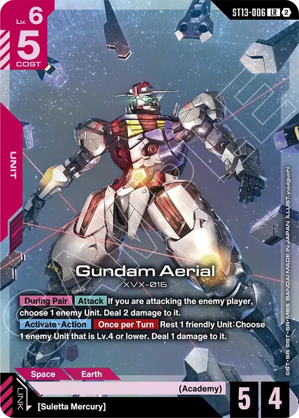 Gundam Aerial, Starter Deck 13: Silent Barrage ST13-006