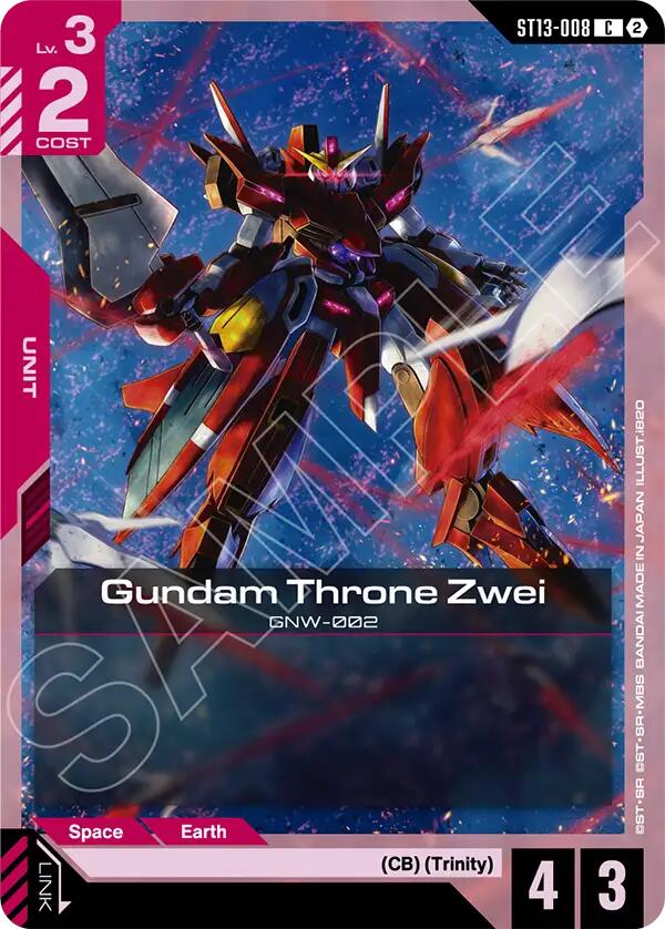 Gundam Throne Zwei, Starter Deck 13: Silent Barrage ST13-008