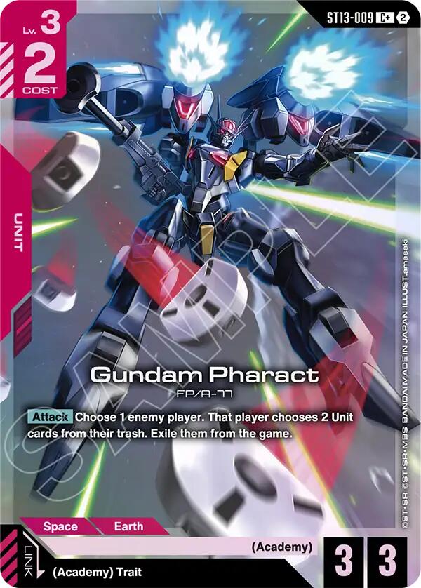 Gundam Pharact (C+), Starter Deck 13: Silent Barrage ST13-009