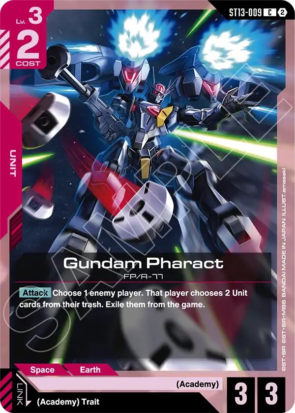 Gundam Pharact, Starter Deck 13: Silent Barrage ST13-009