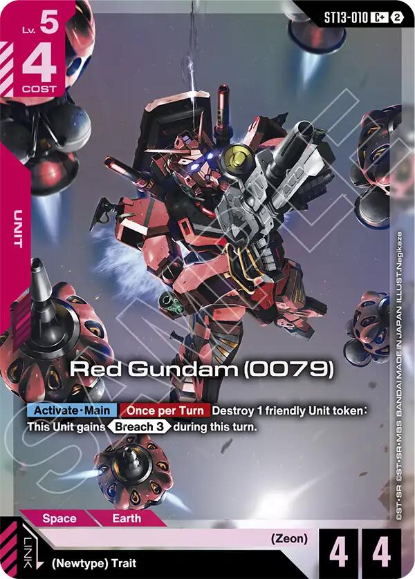 Red Gundam (0079) (C+), Starter Deck 13: Silent Barrage ST13-010