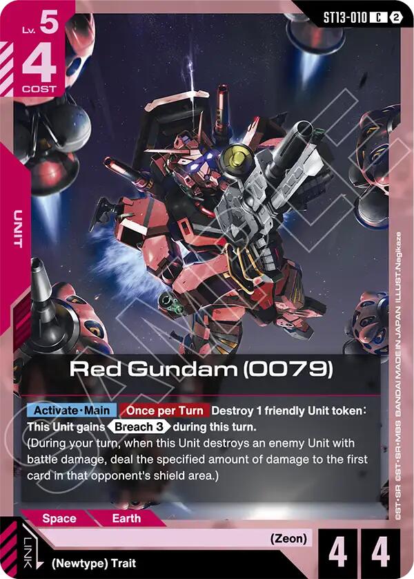 Red Gundam (0079), Starter Deck 13: Silent Barrage ST13-010