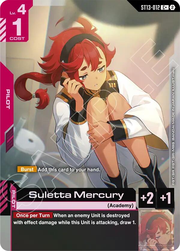 Suletta Mercury (C+), Starter Deck 13: Silent Barrage ST13-012