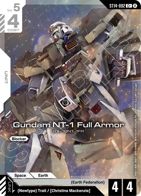 Gundam NT-1 Full Armor (C+), Starter Deck 14: Heavy Dominion ST14-002