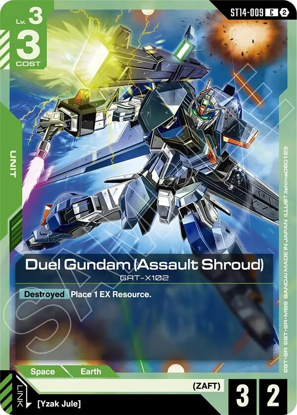 Duel Gundam (Assault Shroud), Starter Deck 14: Heavy Dominion ST14-009