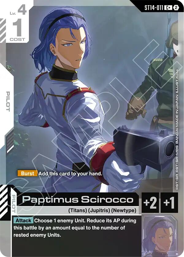 Paptimus Scirocco (C+), Starter Deck 14: Heavy Dominion ST14-011