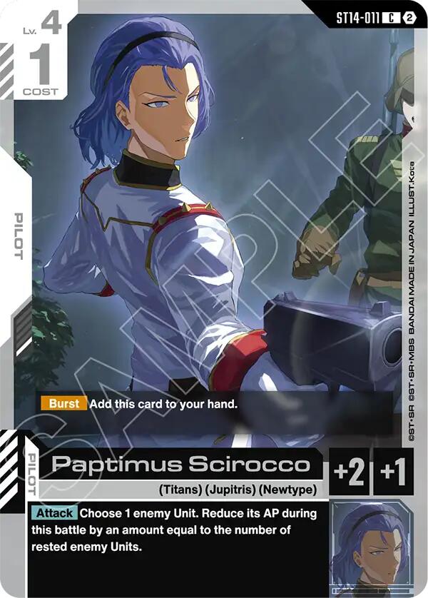 Paptimus Scirocco, Starter Deck 14: Heavy Dominion ST14-011