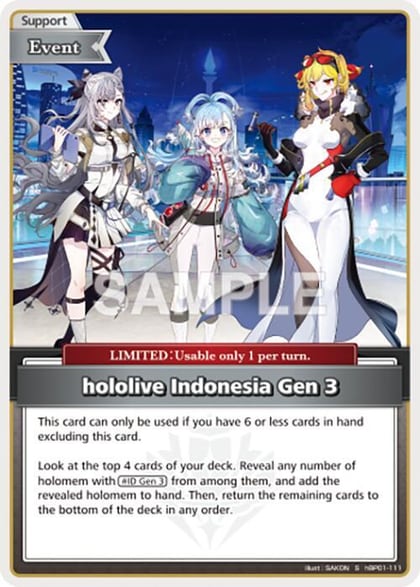 hololive Indonesia Gen (S), Blooming Radiance hBP01-111