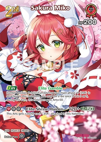 Sakura Miko (SR) (hBP03-030), Elite Spark hBP03-030