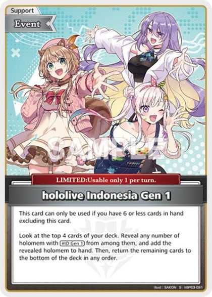 hololive Indonesia Gen 1 (S), Elite Spark hBP03-091
