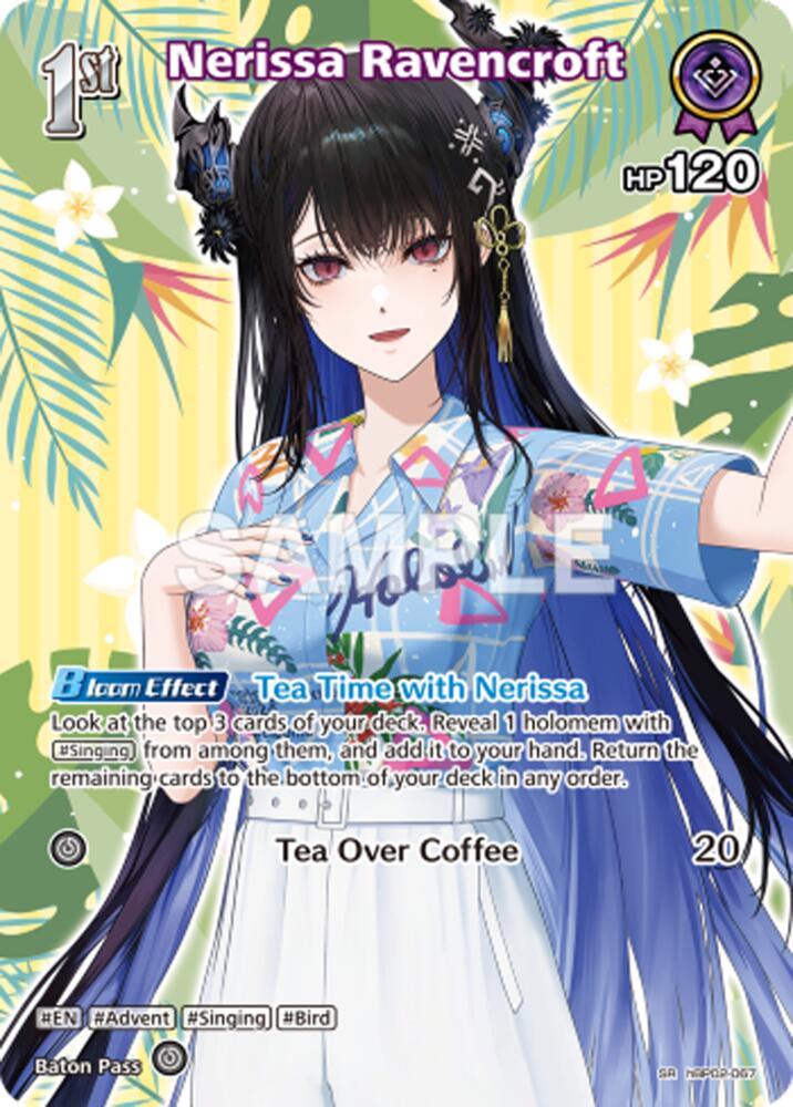 Nerissa Ravencroft (SR) (hBP02-067), Extra Booster: Summer hologram hBP02-067