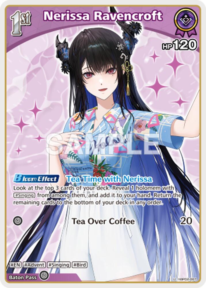 Nerissa Ravencroft (U), Extra Booster: Summer hologram hBP02-067