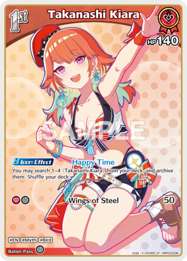 Takanashi Kiara (R), Extra Booster: Summer hologram hBP03-036