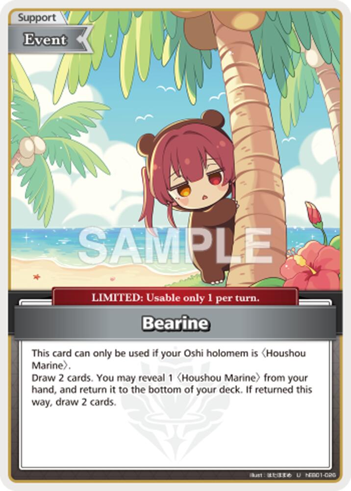 Bearine (U), Extra Booster: Summer hologram hEB01-026
