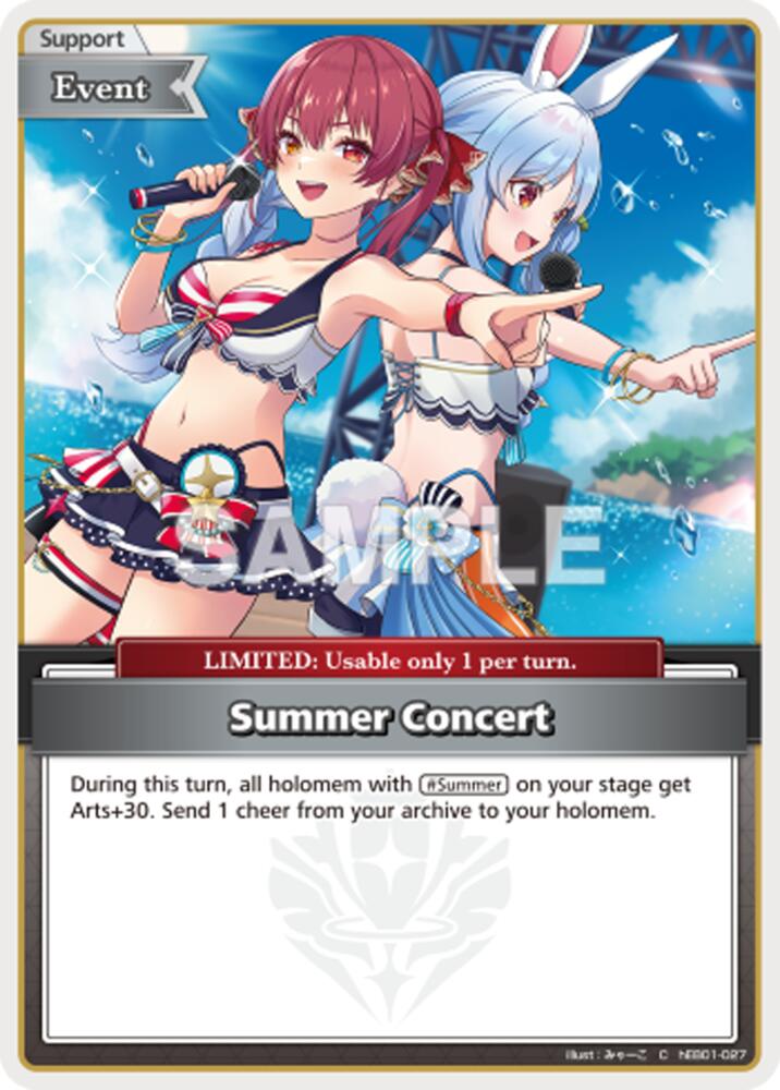 Summer Concert (C), Extra Booster: Summer hologram hEB01-027